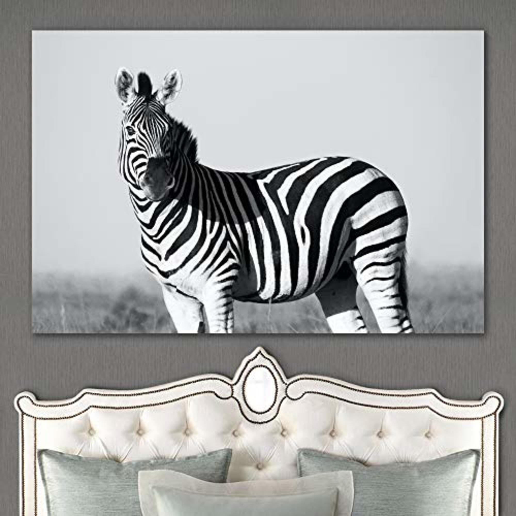 SIGNLEADER Ebern Designs Zebra Wall Art For Home Office Black And White